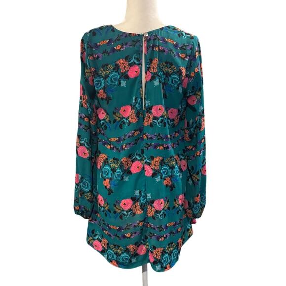 SHOW ME YOUR MUMU Donna Michelle Tunic Top Floral Boho Long Sleeve Size Large - Picture 3 of 7